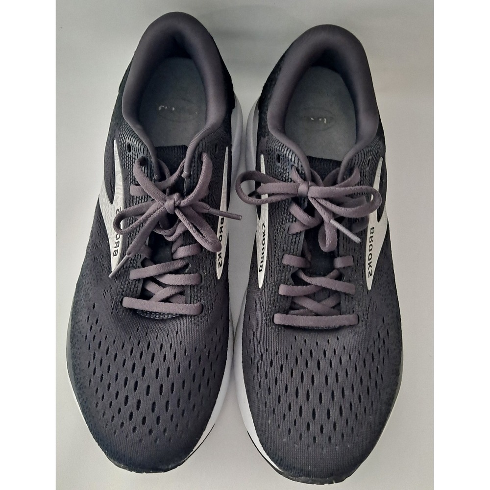 Brooks Ghost 16 Womens Running Shoes Black Gray 1204071B090 Size 11 D No Insert - Picture 2 of 9